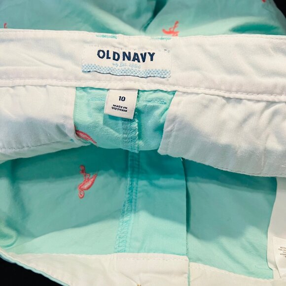 Old Navy-Women's Flamingo Shorts Size 10-Pale/Pastel Green/Pin/Peachy-Short- - Picture 10 of 13